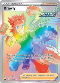 Brawly Secret 212/198 Chilling Reign Pokémon card