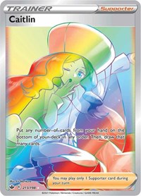 Caitlin Secret 213/198 Chilling Reign Pokémon card
