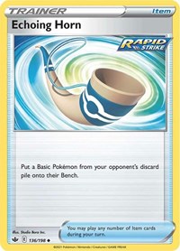 Echoing Horn 136/198 Chilling Reign Reverse Holo Pokémon card