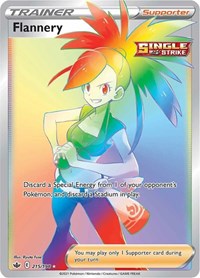 Flannery Secret 215/198 Chilling Reign Pokémon card