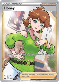 Honey Full Art 192/198 Chilling Reign Pokémon card