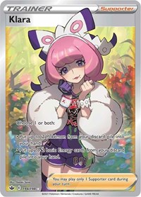 Klara Full Art 194/198 Chilling Reign Pokémon card