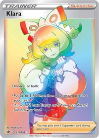 Klara Secret 217/198 Chilling Reign Pokémon card