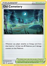Old Cemetery 147/198 Chilling Reign Reverse Holo Pokémon card