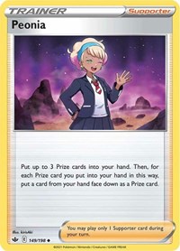 Peonia 149/198 Chilling Reign Reverse Holo Pokémon card