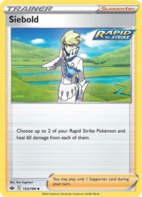 Siebold 153/198 Chilling Reign Reverse Holo Pokémon card