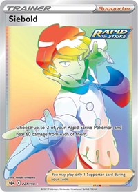 Siebold Secret 221/198 Chilling Reign Pokémon card