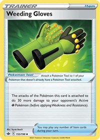 Weeding Gloves 155/198 Chilling Reign Reverse Holo Pokémon card