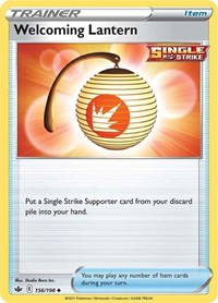 Welcoming Lantern 156/198 Chilling Reign Reverse Holo Pokémon card