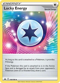 Lucky Energy 158/198 Chilling Reign Reverse Holo Pokémon card