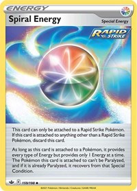 Spiral Energy 159/198 Chilling Reign Reverse Holo Pokémon card