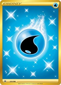 Water Energy Secret 231/198 Chilling Reign Pokémon card