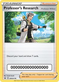 Professor's Research [Professor Willow] (with Pokemon Go Code) SWSH178 Sword & Shield Promo Cards Pokémon card