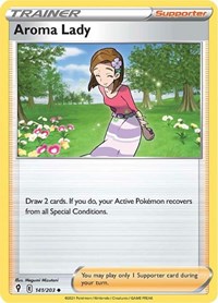 Aroma Lady 141/203 Evolving Skies Reverse Holo Pokémon card