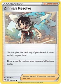 Zinnia's Resolve 164/203 Evolving Skies Reverse Holo Pokémon card