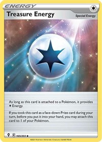 Treasure Energy 165/203 Evolving Skies Reverse Holo Pokémon card