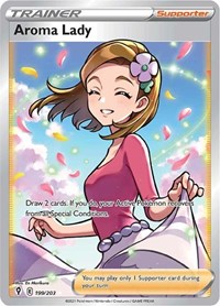 Aroma Lady Full Art 199/203 Evolving Skies Pokémon card