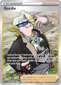 Gordie Full Art 201/203 Evolving Skies Pokémon card