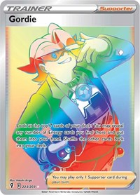 Gordie Secret 223/203 Evolving Skies Pokémon card