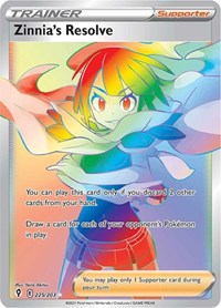 Zinnia's Resolve Secret 225/203 Evolving Skies Pokémon card