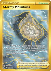 Stormy Mountains Secret 232/203 Evolving Skies Pokémon card