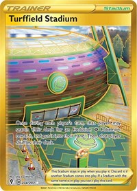 Turffield Stadium Secret 234/203 Evolving Skies Pokémon card