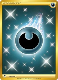 Darkness Energy Secret 236/203 Evolving Skies Pokémon card