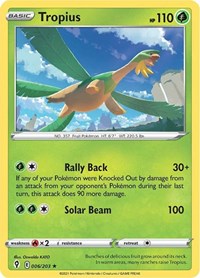 Tropius 006/203 · Reverse Holo