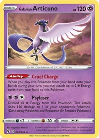 Galarian Articuno 063/203 · Reverse Holo