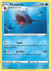 Sharpedo 036/203 · Reverse Holo