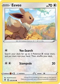 Eevee 125/203 · Reverse Holo