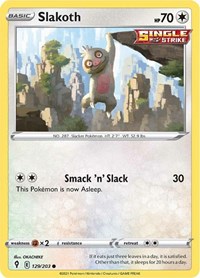 Slakoth 129/203 · Reverse Holo