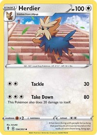 Herdier 134/203 · Reverse Holo