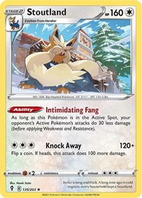 Stoutland 135/203 · Reverse Holo