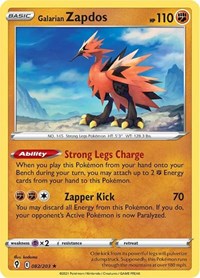 Galarian Zapdos 082/203 · Reverse Holo