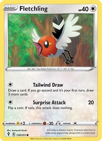 Fletchling 138/203 · Reverse Holo