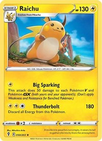 Raichu 050/203 · Reverse Holo