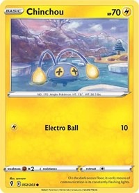 Chinchou 052/203 · Reverse Holo
