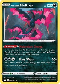 Galarian Moltres 093/203 · Reverse Holo