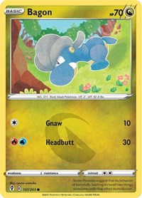 Bagon 107/203 · Reverse Holo