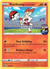 Scorbunny on the Ball (Pokemon Futsal) 004/005