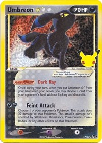 Umbreon Star 17/17