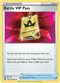 Battle VIP Pass 225/264 Fusion Strike Reverse Holo Pokémon card