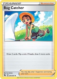 Bug Catcher 226/264 Fusion Strike Reverse Holo Pokémon card