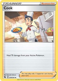 Cook 228/264 Fusion Strike Reverse Holo Pokémon card