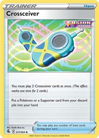 Crossceiver 231/264 Fusion Strike Reverse Holo Pokémon card