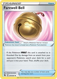 Farewell Bell 234/264 Fusion Strike Reverse Holo Pokémon card
