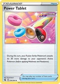 Power Tablet 236/264 Fusion Strike Reverse Holo Pokémon card