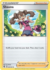 Shauna 240/264 Fusion Strike Reverse Holo Pokémon card
