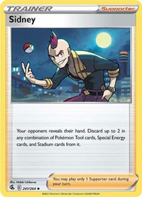 Sidney 241/264 Fusion Strike Reverse Holo Pokémon card